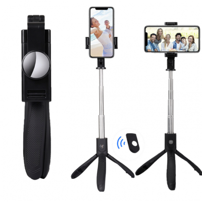 erweiterbar bluetooth selfie stick tripod 3 in 1 extendable selfie with ring light lamp